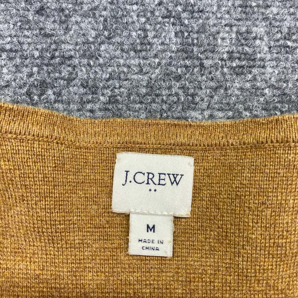 J.Crew Vanessa Sweater Jacket Womens Open Front Cardigan Mustard Yellow Sz M - Picture 4 of 9